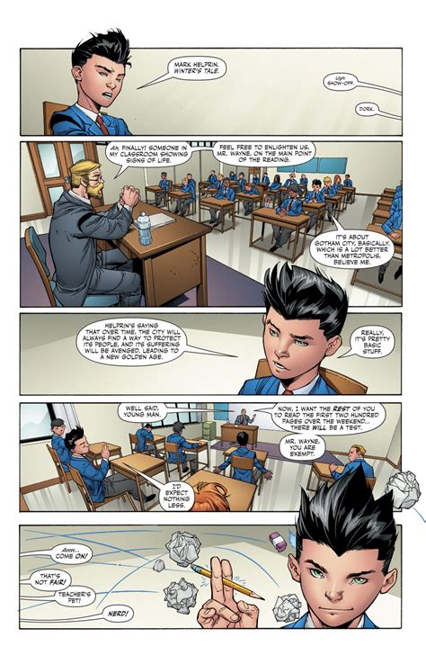 by Avengerdragoness. . Damian wayne goes to school fanfiction